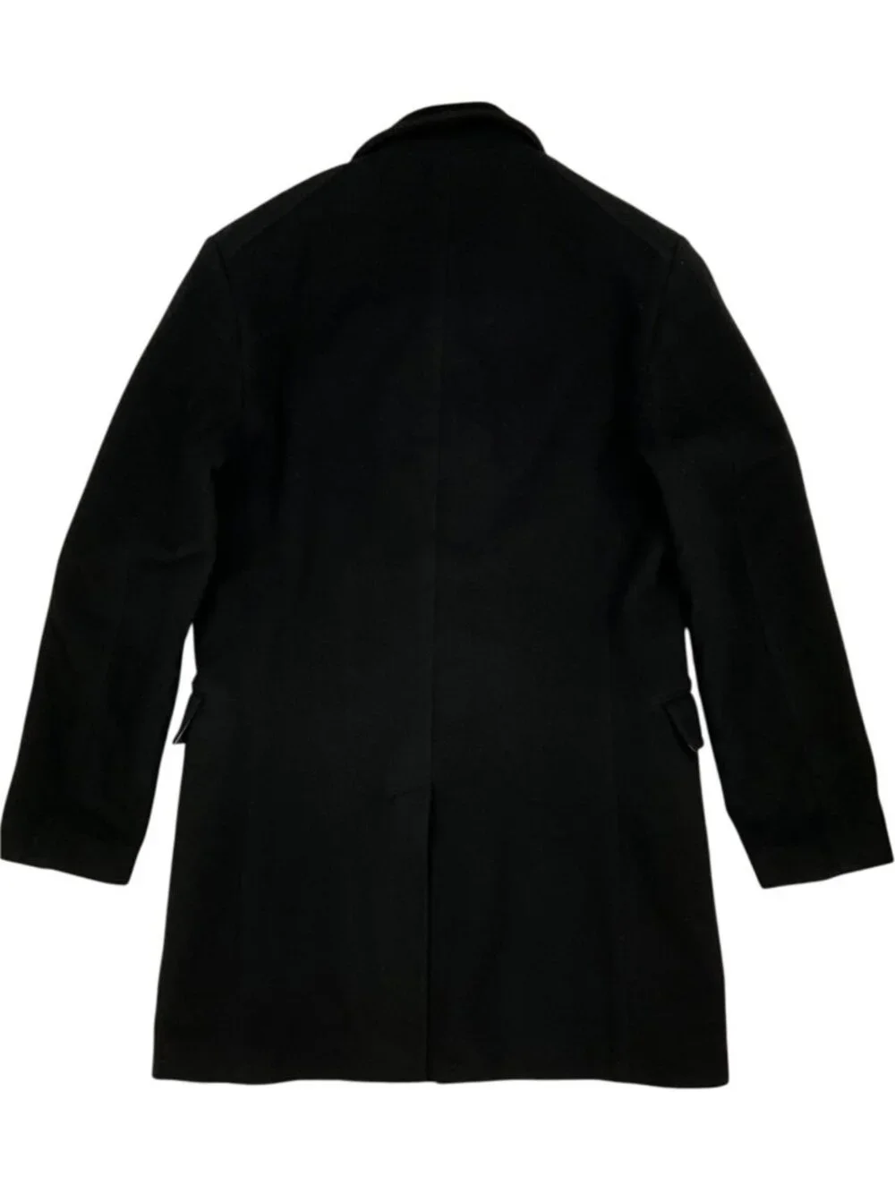Banana Republic Wool Car Coat M Black Mid Length Fall